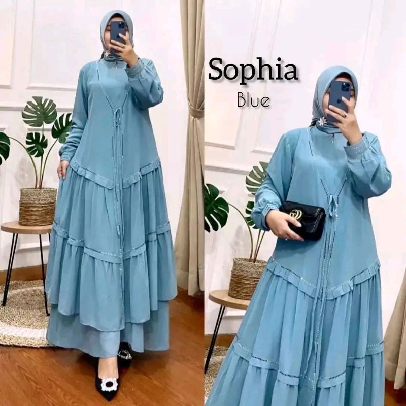 Jual Gamis Payet Mutiara Premium Ceruty Babydoll Shopia Maxy Dress