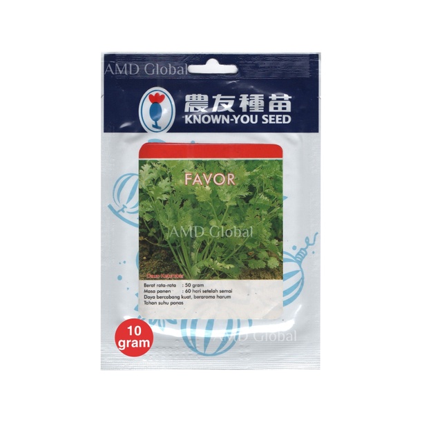 Jual Benih Daun Ketumbar Coriander Favor Known You Seed Isi Gram