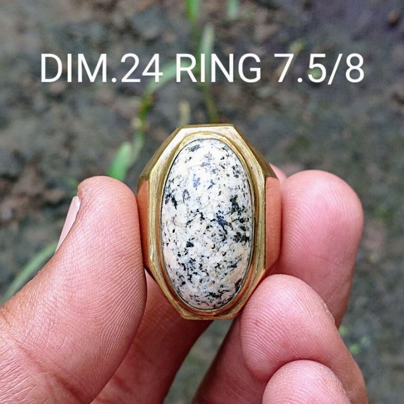 Jual Natural Batu Akik Lawasan Ring Kuningan Tebal Shopee Indonesia