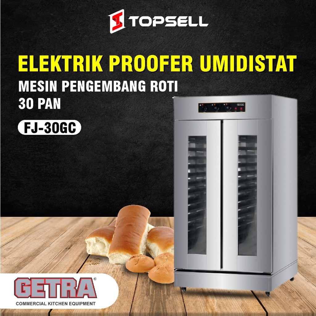 Jual Mesin Pengembang Roti Listrik Proofer Umidistat Getra 30 Tray FJ