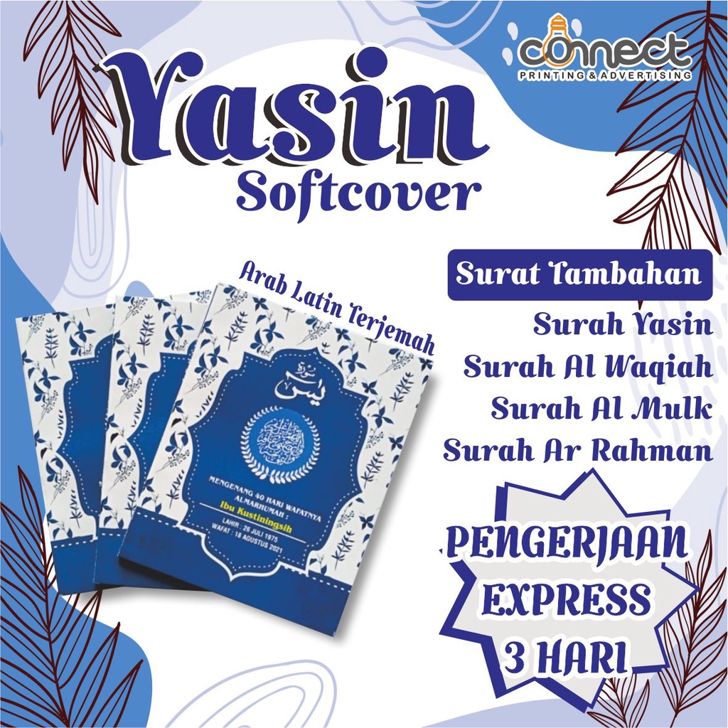 Jual Buku Yasin Softcover Souvenir Buku Yasin Cetak Buku Yasin