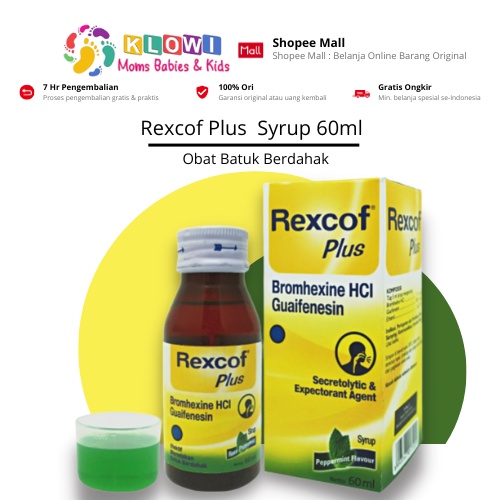 Jual Rexcof Plus Obat Batuk Berdahak Sirup Ml Rasa Peppermint