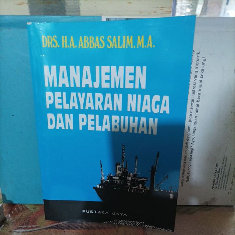 Jual Buku Maritim Manajemen Pelayaran Niaga Dan Pelabuhan Pustaka Jaya