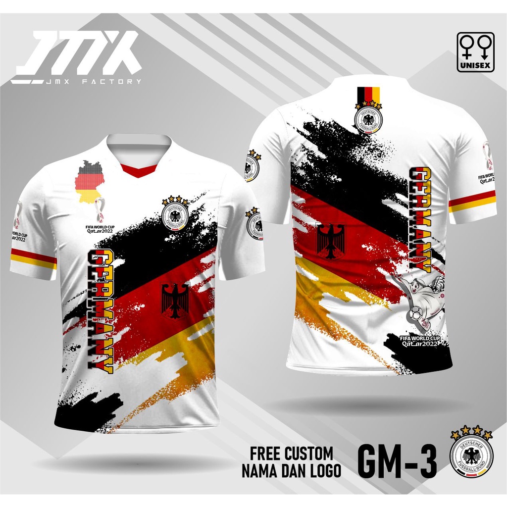 Jual Jersey Kaos Jerman Piala Dunia Qatar 2022 Kaos Piala Dunia Lengan