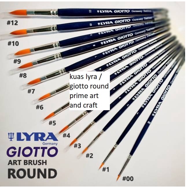 Jual Jual Lyra Giotto Kuas Brush Round Size Trendi Shopee Indonesia