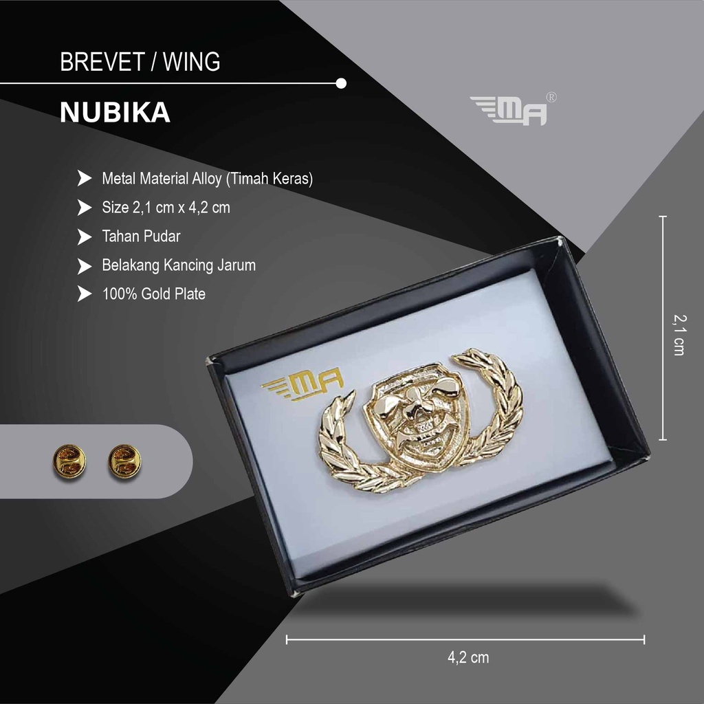 Jual WING NUBIKA PDH BRIVET BREVET PIN NUBIKA Shopee Indonesia