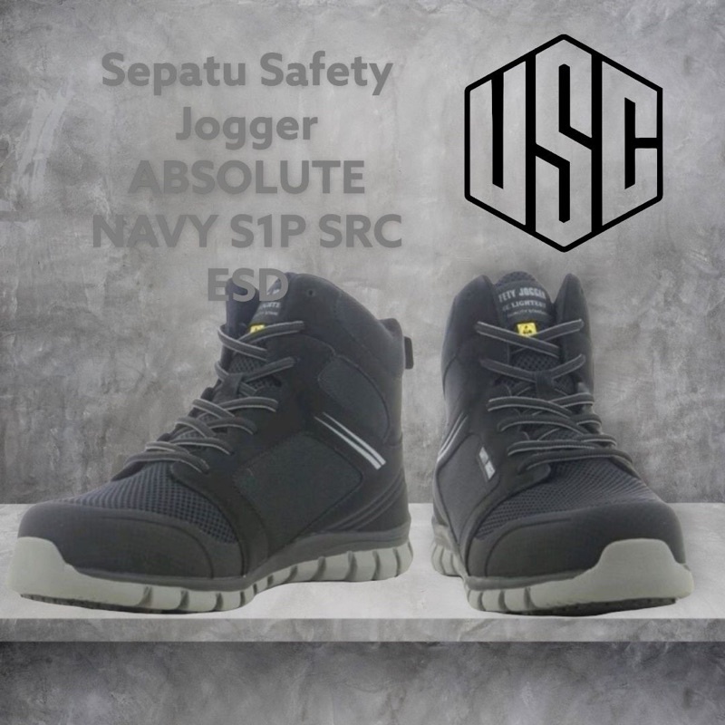 Jual Sepatu Safety Jogger Absolute Navy S P Scr Esd Shopee Indonesia