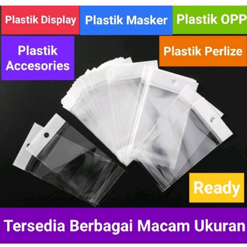 Jual Plastik Opp Display Plastik Gantung Varian Panjang Cm Isi