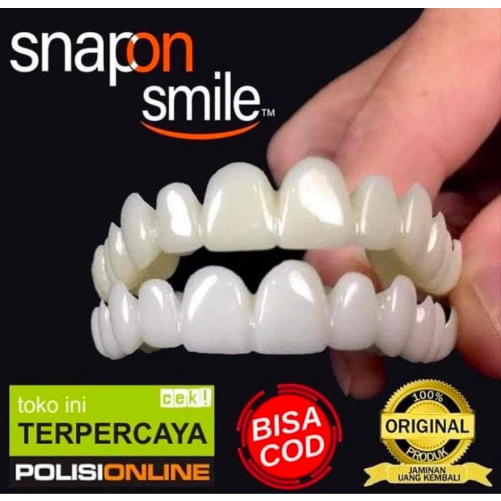 Jual Gigi Palsu Snap On Smile Original Authentic Vener Atas Bawah