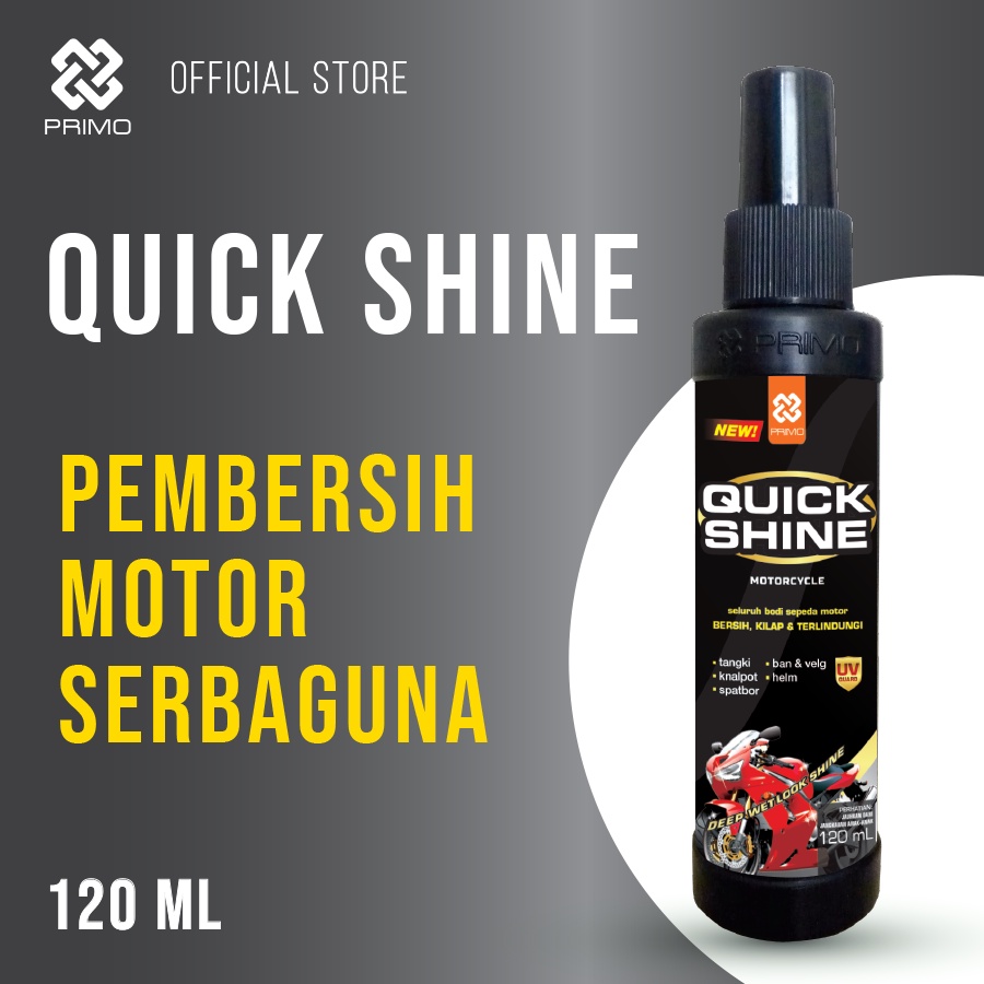 Jual PRIMO Quick Shine Pembersih Pengilap Motor Multiguna 120 ML