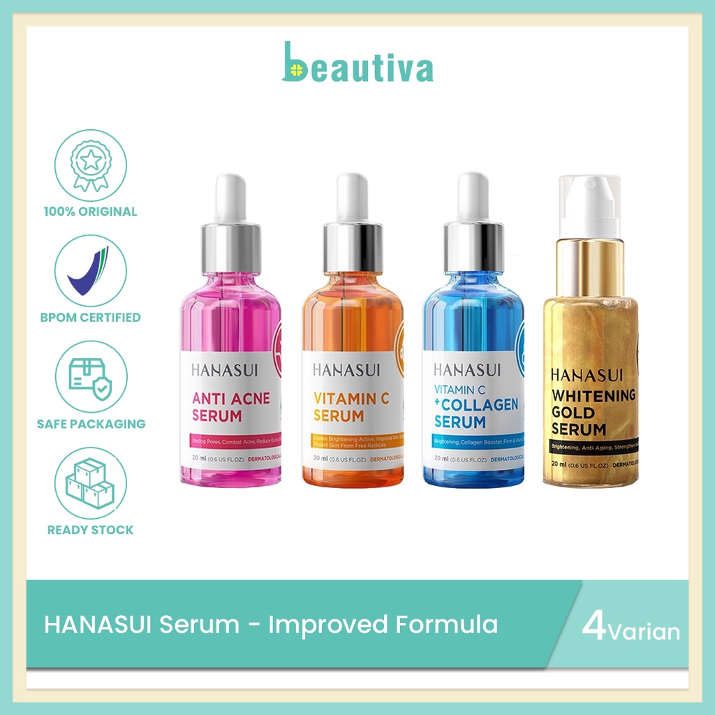 Jual Hanasui Serum New Look Improved Formula Shopee Indonesia