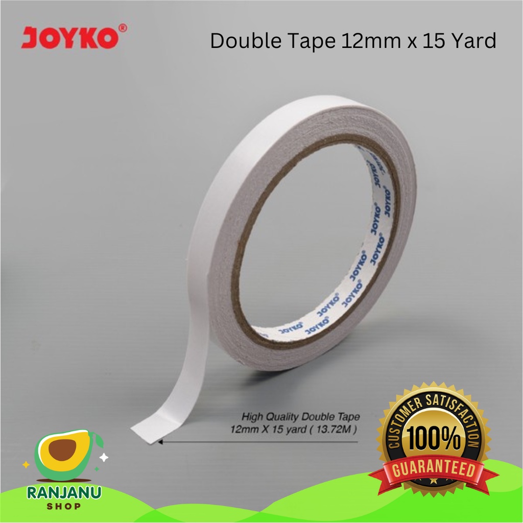 Jual Double Tape Perekat Sided Sisi Joyko Mm X Yard Shopee