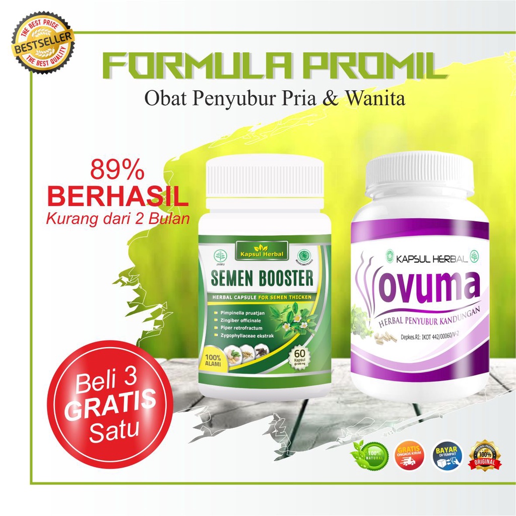 Jual OBAT KESUBURAN PAKET PROMIL OBAT PENYUBUR KANDUNGAN SPERMA