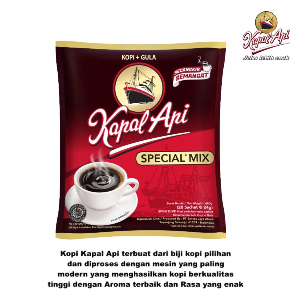 Jual Kopi Kapal Api Special Mix Sachet 24G Shopee Indonesia