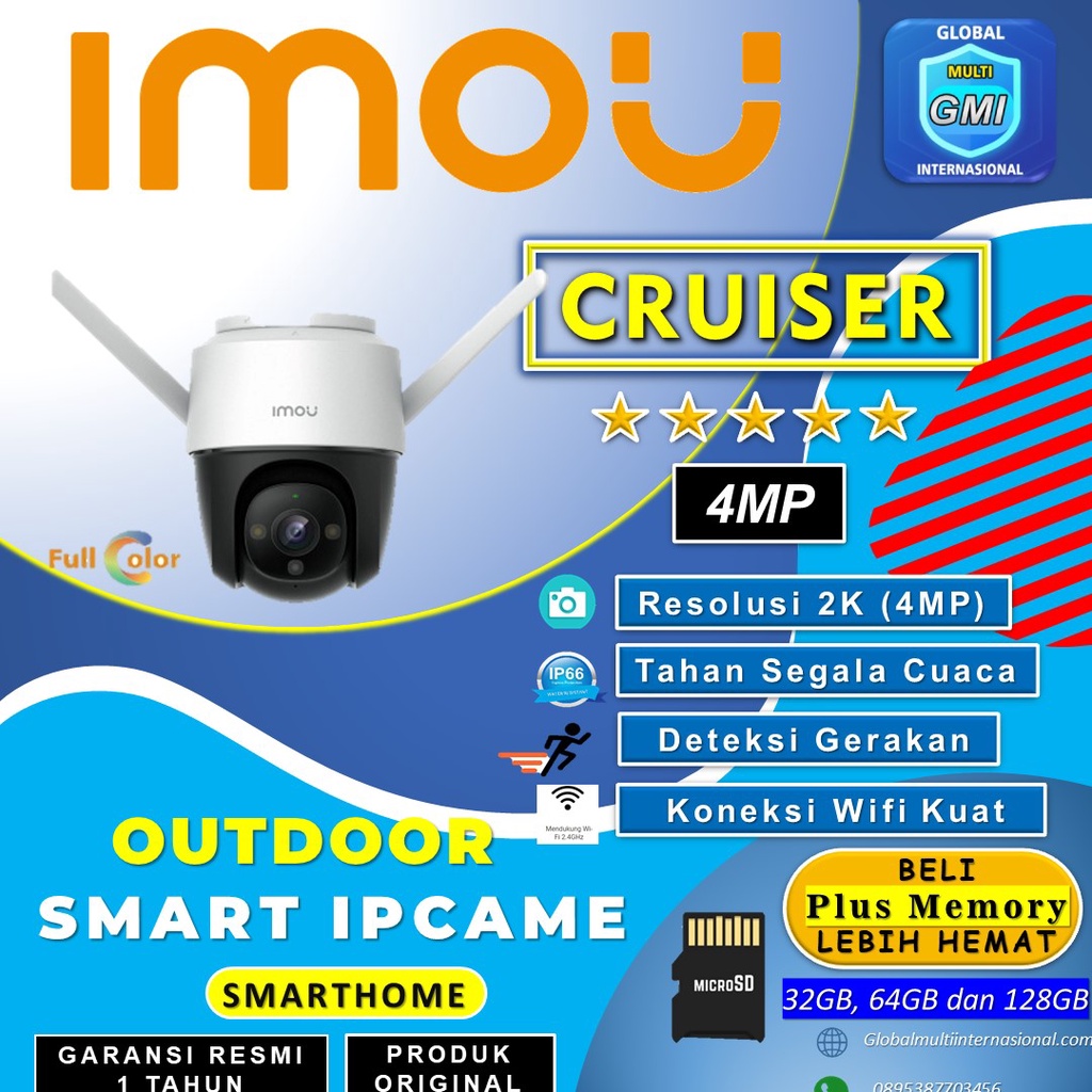 Jual Cctv Imou Cruiser Mp Ipc S Fp D Smart Ip Camera Detajat Ptz