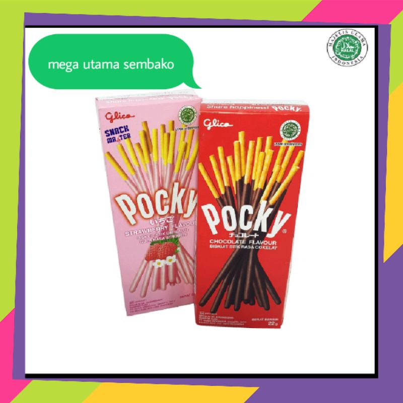 Jual POCKY Glico Promo COKLAT STROBRY 22g 21g Pcs Shopee Indonesia