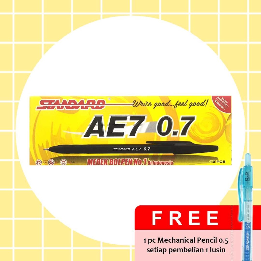 Jual Standard Pen AE7 0 7 Isi 12 Pcs Pulpen Pena Ballpoint Pen