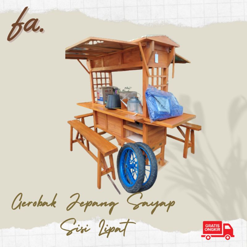 Jual Gerobak Jepang Sayap Sisi Lipat Shopee Indonesia