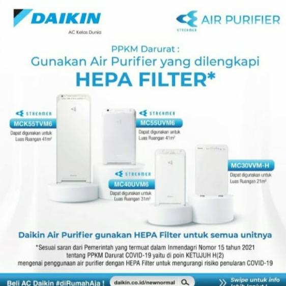 Jual Air Purifier Daikin Type Mc Vvm H Shopee Indonesia