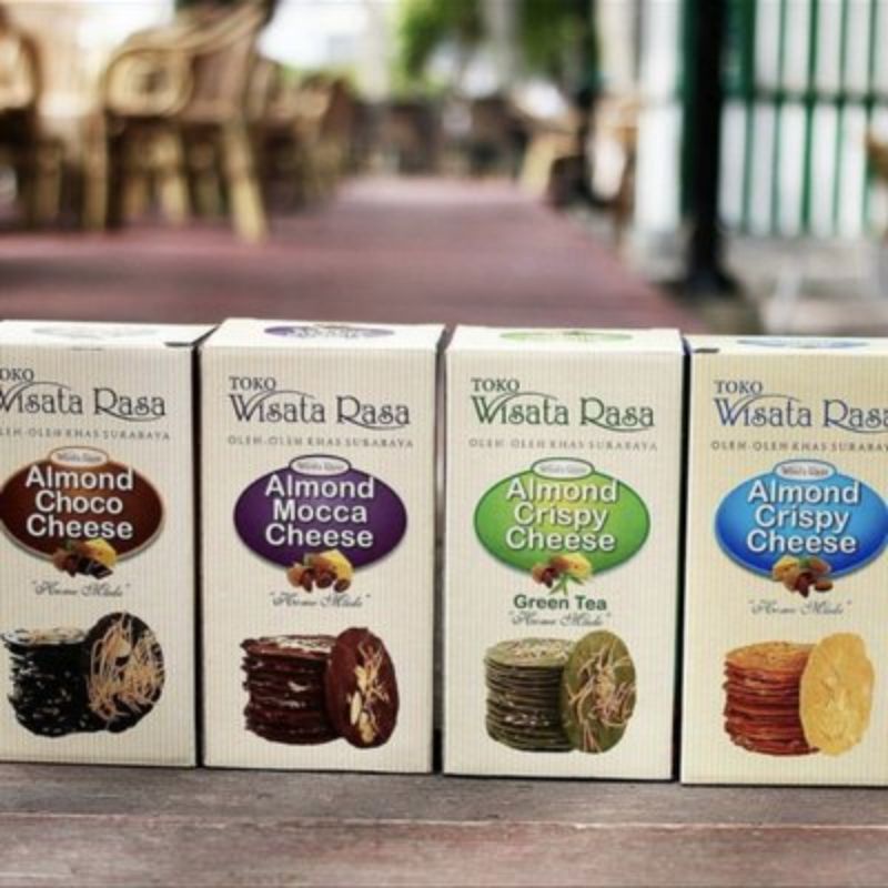 Jual Almond Crispy Wisata Rasa Oleh Oleh Khas Surabaya Free Dus Dan