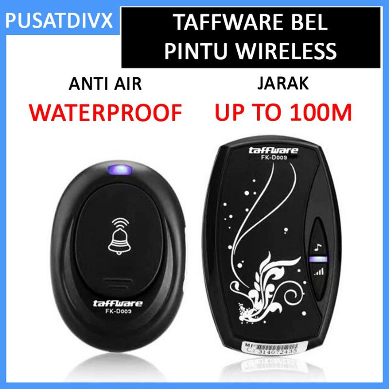 Jual Bel Rumah Taffware Kantor Alarm Wireless Tanpa Kabel Shopee