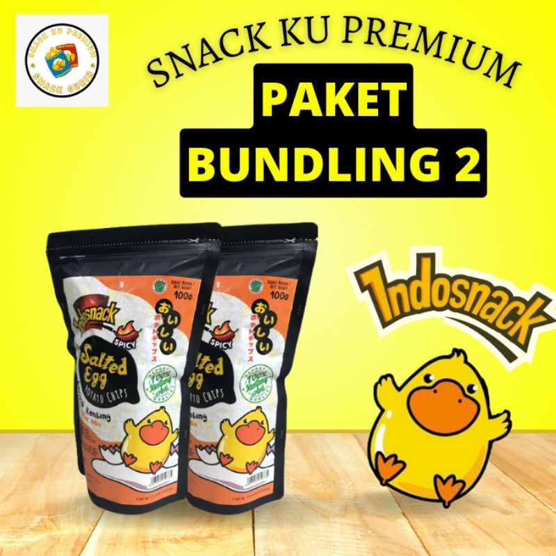 Jual Indosnack Salted Egg Potato Chips Gr Pakt Bundling Kripik