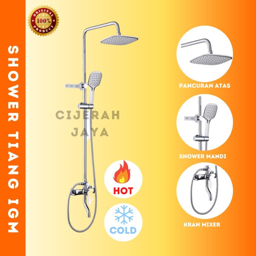 Jual Shower Column Igm Shower Mandi Tiang Set Keran Panas Dingin