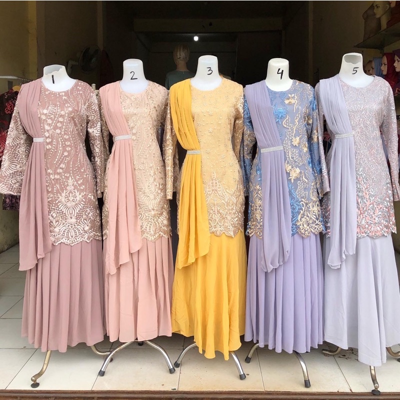 Jual Kebaya Duyung Selendang Terbaru Shopee Indonesia