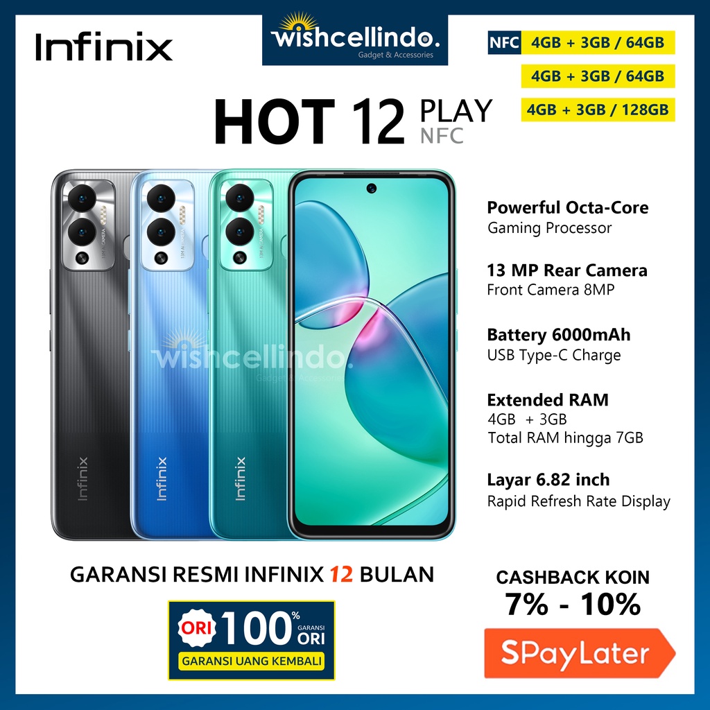 Jual Infinix Hot Play Gb Dan Hot Play Nfc Gb Garansi