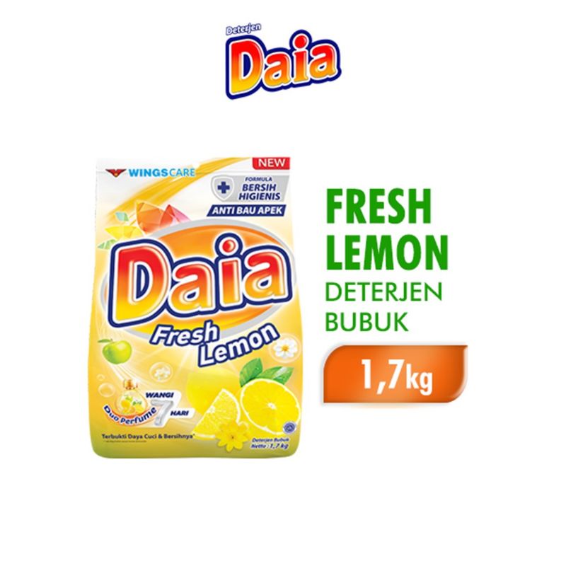 Jual Daia Deterjen Bubuk Fresh Lemon Kg Shopee Indonesia