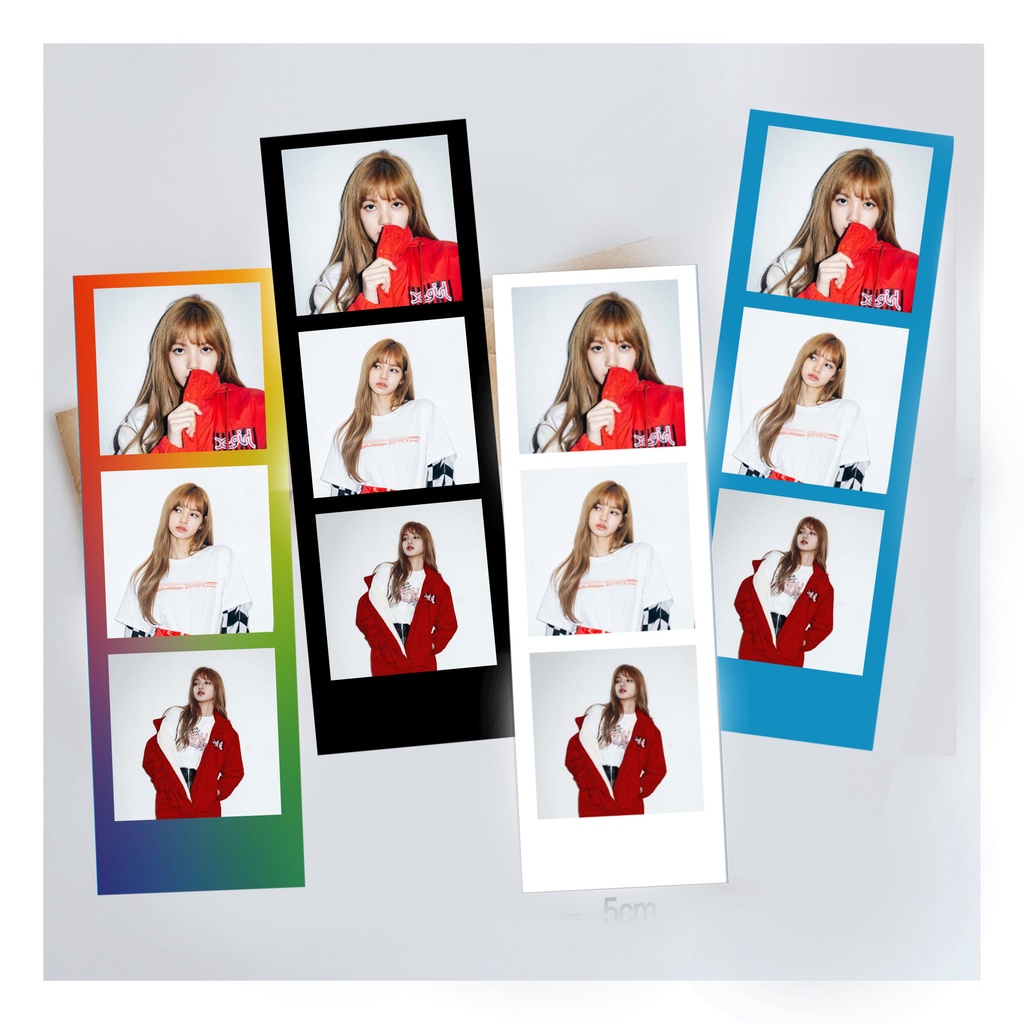 Jual Custom Cetak Photo Strip Photo Booth Aesthetic Custom Cetak