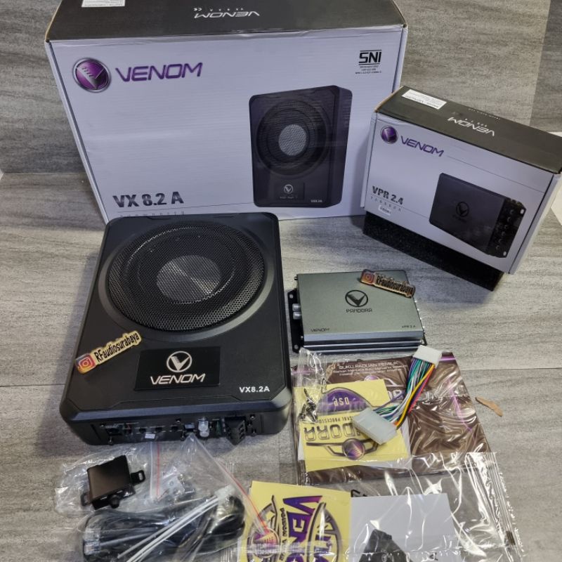 Jual Paketan Audio Mobil Venom Subwoofer Aktif Processor Venom Vpr