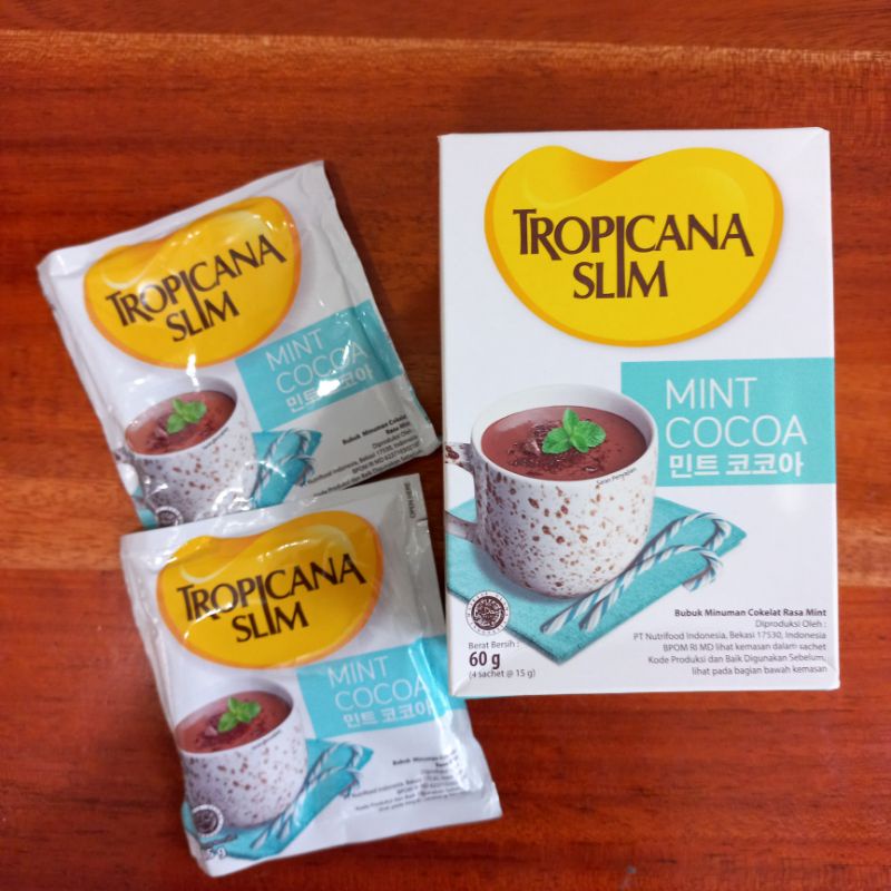 Jual Tropicana Slim Mint Cocoa Minuman Cokelat Mint Tanpa Gula Per