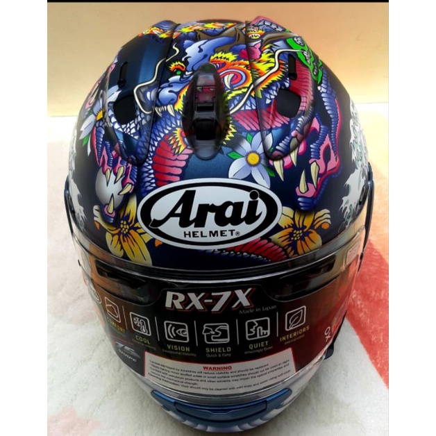 Jual Arai Rx X Oriental Blue Original Shopee Indonesia