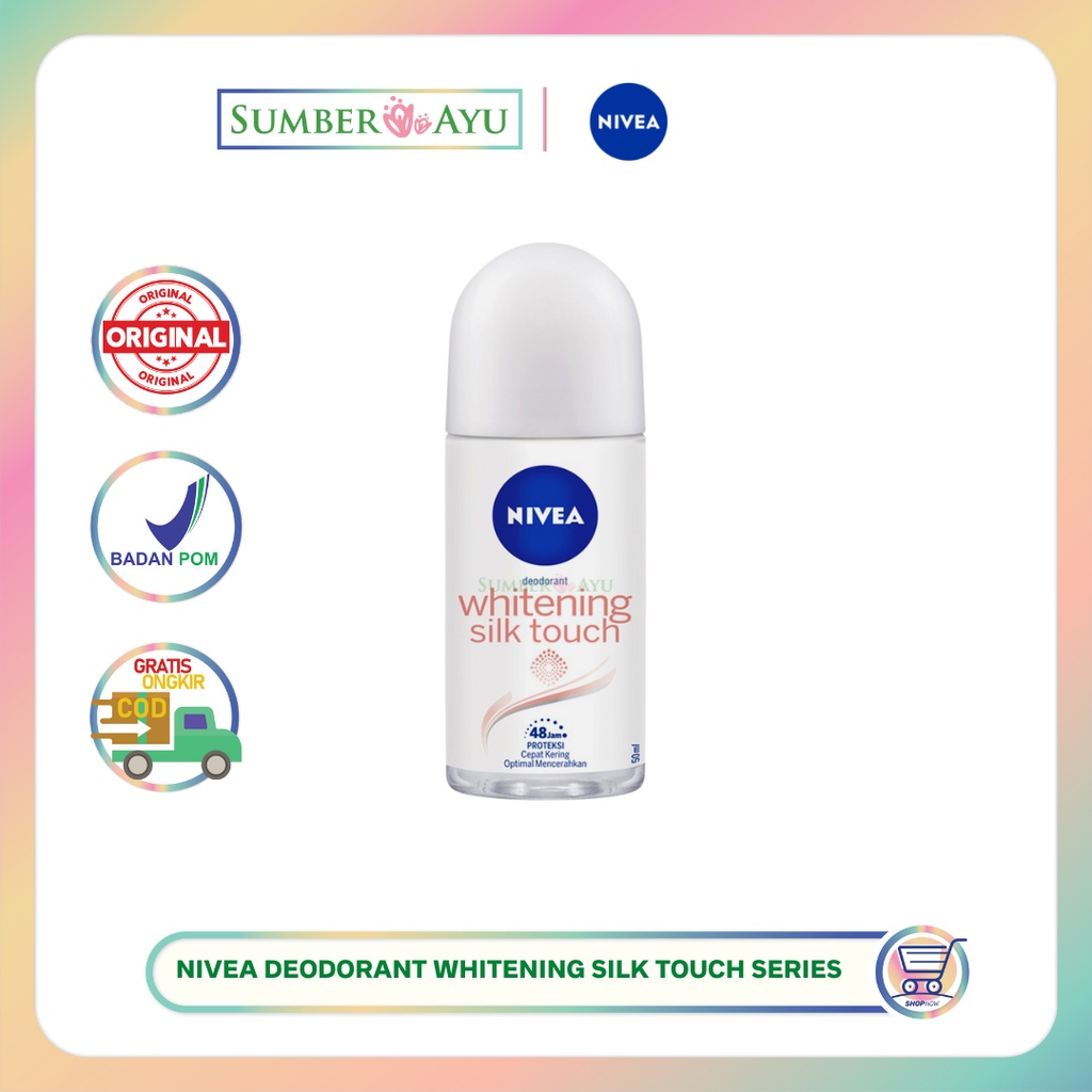 Jual Nivea Roll On Brightening Silk Touch Deo Shopee Indonesia