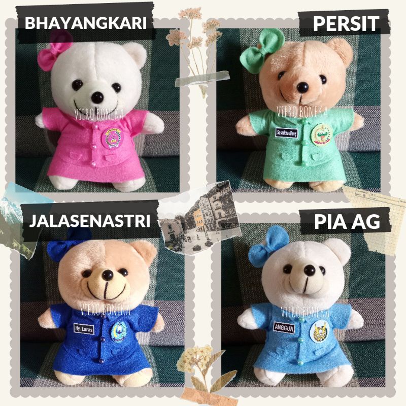 Jual Boneka Mini Bhayangkari Persit Jalasenastri PIA Boneka Istri