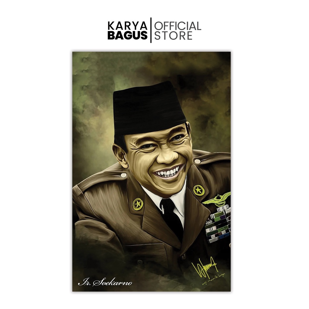 Jual Poster Presiden Soekarno 1 Shopee Indonesia