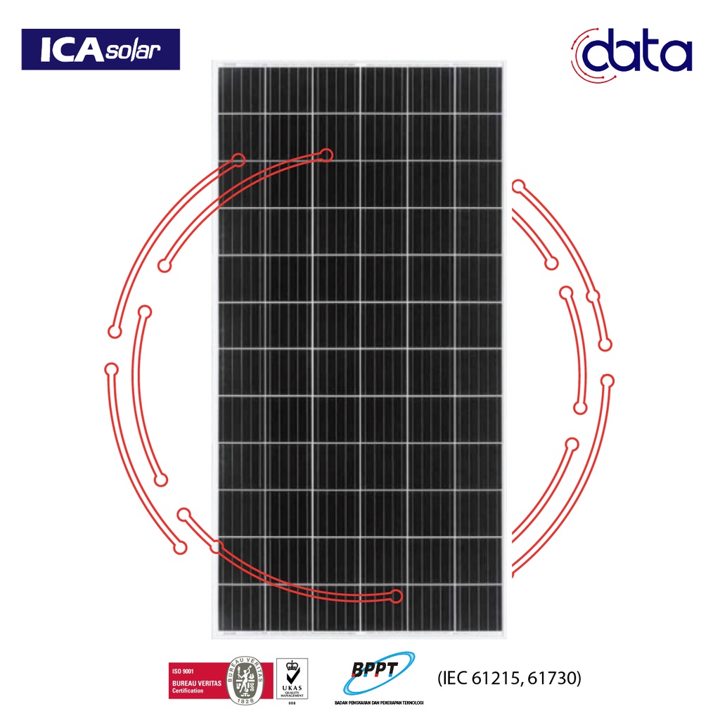 Jual Solar Panel Wp Monocrystalline Ica Solar Shopee Indonesia