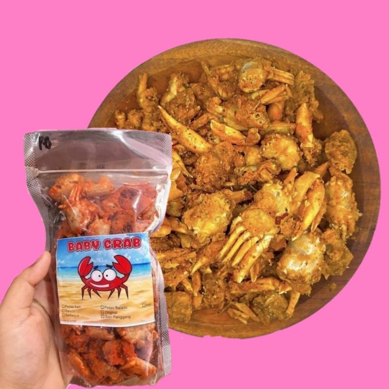 Jual Baby Crab Crispy Rajungan Crispy Kepiting Mini Halal Gr