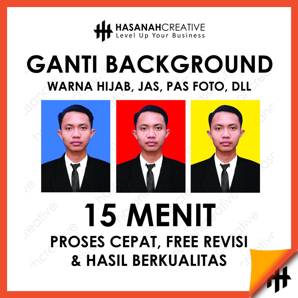 Jual Jasa Edit Ganti Background Pas Photo Ganti Warna Hijab Ganti