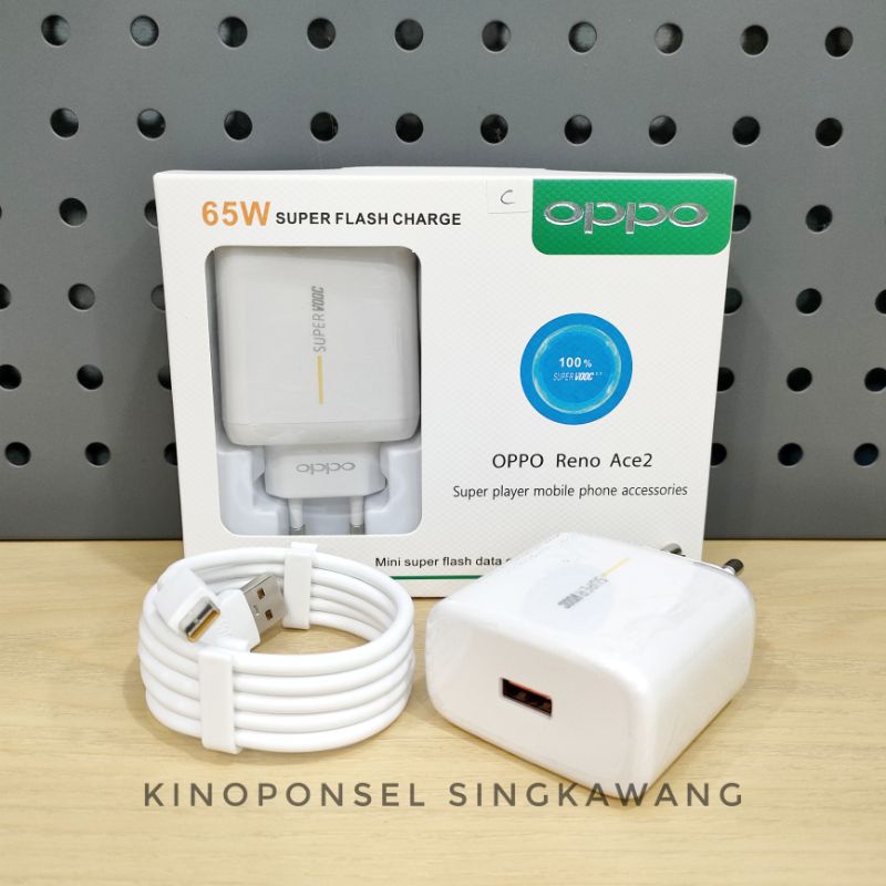 Jual Charger Oppo Reno Ace 2 ORIGINAL SUPER FLASH CHARGE 65W USB Type C