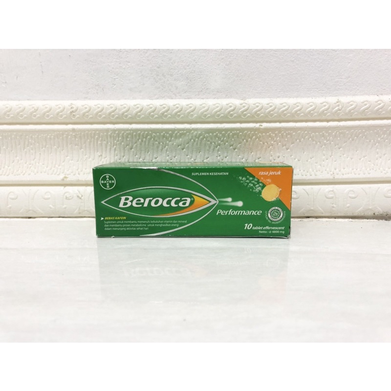 Jual Berocca Perfomance Rasa Jeruk Tablet Effervescent Shopee