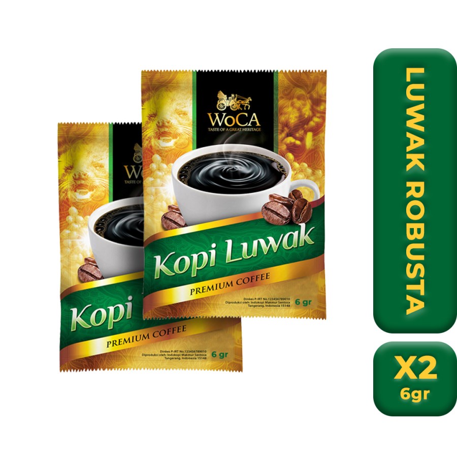 Jual Woca Kopi Bubuk Luwak Premium Sachets Arutala Kopi Shopee