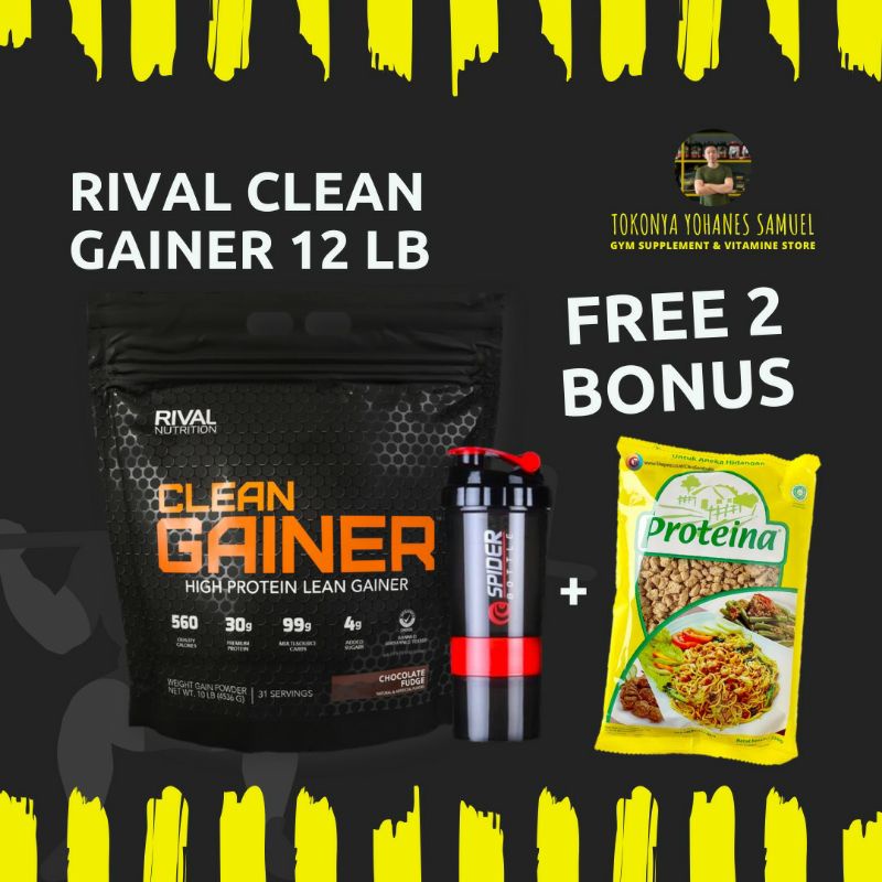 Jual Clean Gainer Rival Lbs Mass Gainer Shopee Indonesia