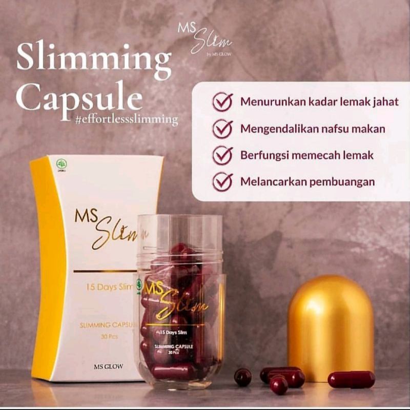 Jual Ms Glow Ms Slim Slimming Capsule Menurunkan Berat Badan Mengurangi