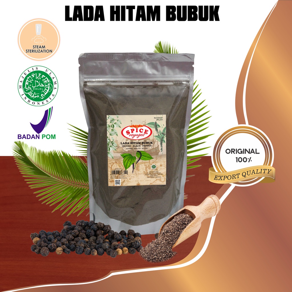 Jual Spice Voyages Ground Black Pepper Gr Lada Hitam Bubuk