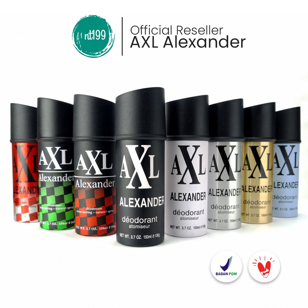 Jual AXL Alexander Deodorant Spray 150ml BPOM Shopee Indonesia