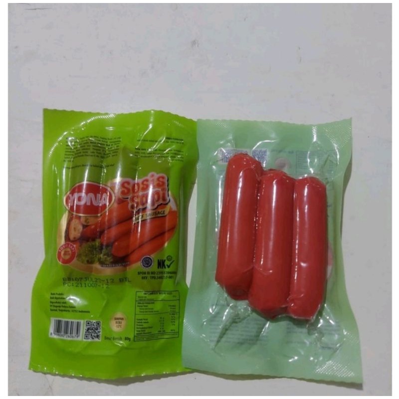 Jual Yona Sosis Sapi Merah Isi S Shopee Indonesia