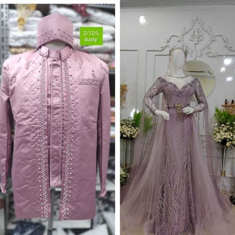 Jual Couple Wedding Dress New Model Terbaru Kebaya Pengantin Akad