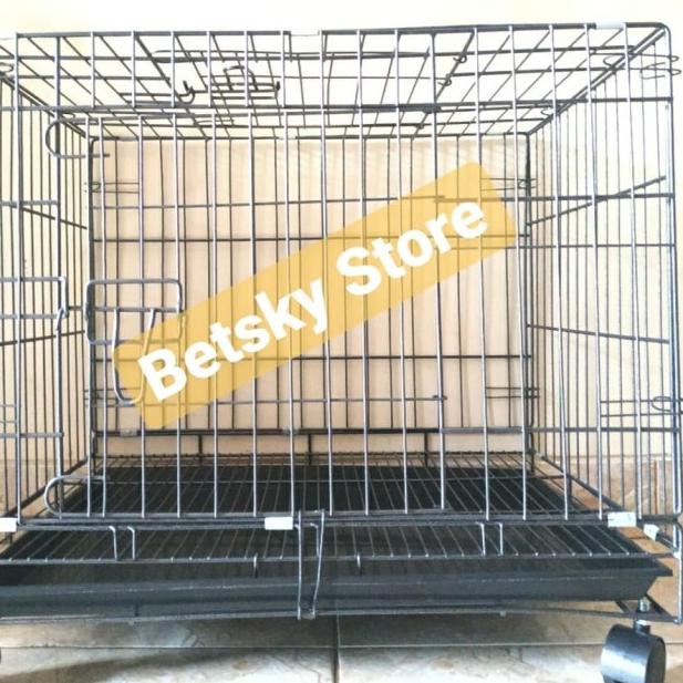 Jual Kandang Kucing Size L 60x40x50 Termasuk Tatakan Dan Roda TANPA